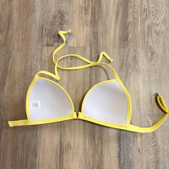 VENUS Enhancer Bikini Triangle Top Slider Strap Yellow 32DD 34D 36C - Picture 2 of 3